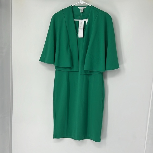 London times NWT women’s capelet jacket/mini dress set size 4 - Picture 1 of 16